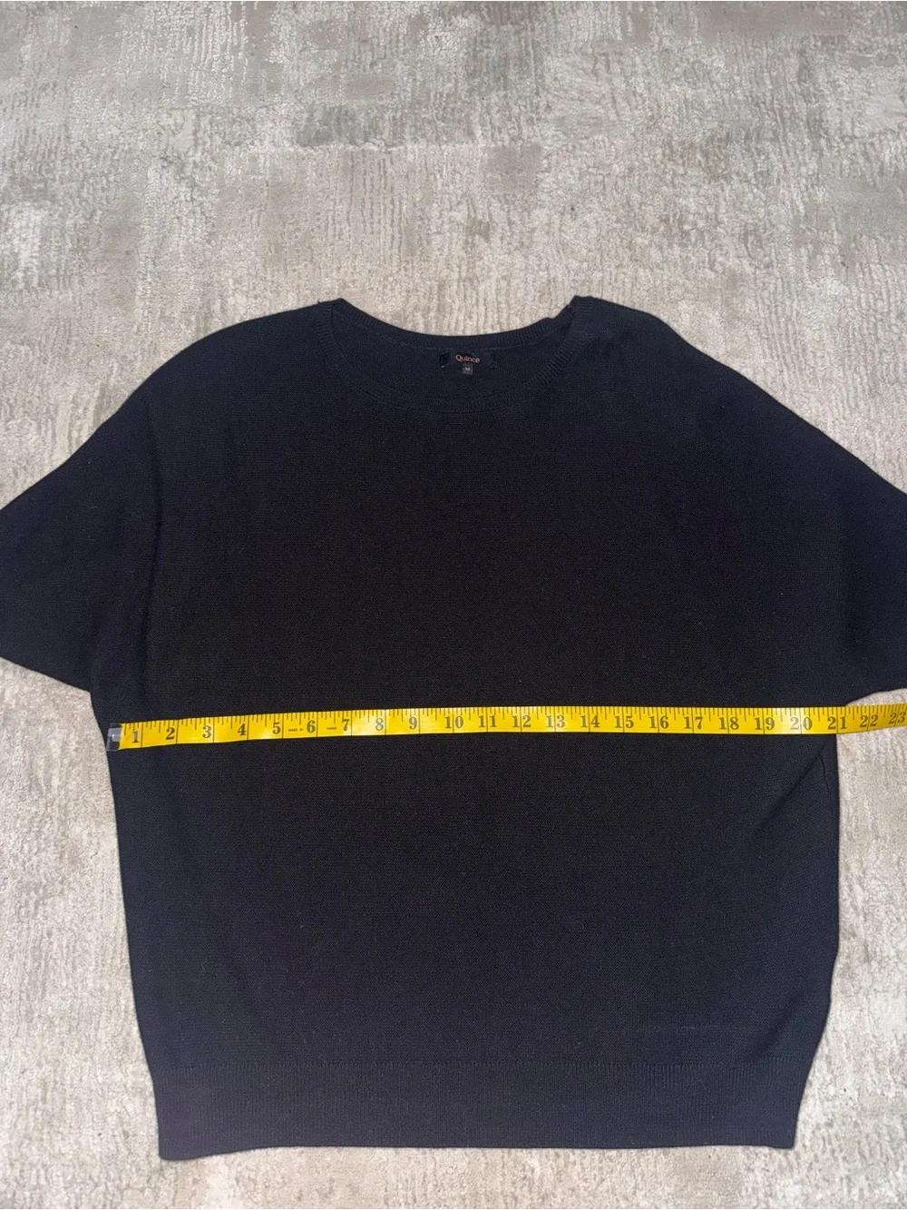 Quince Lightweight Cotton Cashmere Link-Stitch Dolman Sweater - Picture 6 of 7